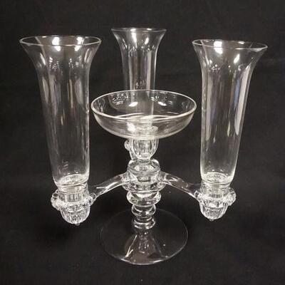 1084	CRYSTAL EPERGNE, 11 1/4 IN HIGH
