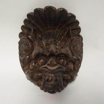 1036	CARVED COCOBOLO EXOTIC MASK, 7 1/2 IN
