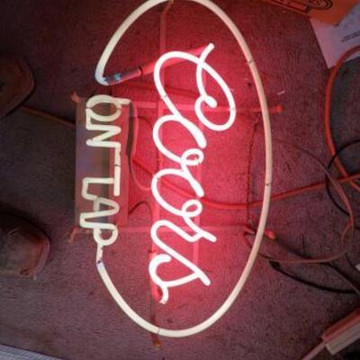5002	

Coors On Tap Neon Sign
Measures Approx: 24