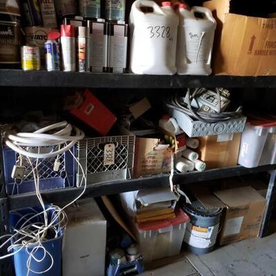 3328	

Electrical Boxes. Paints. PVC Cement. Hose
Wire. Propane. Gloves. Envelopes. (Shelves Not Included)