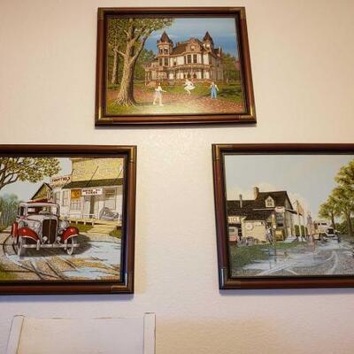 1130	

3 Framed Prints By H. Hargrove
All Measure Approx: 27.5