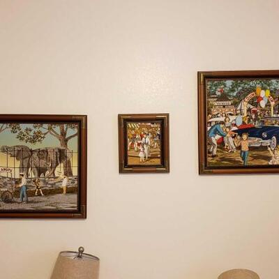 1404	

3 Framed Prints By H. Hargrove
Ranging In Size From Approx: 27.5