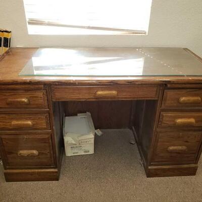 2106	

Wooden Desk
Measures Approx: 53.5