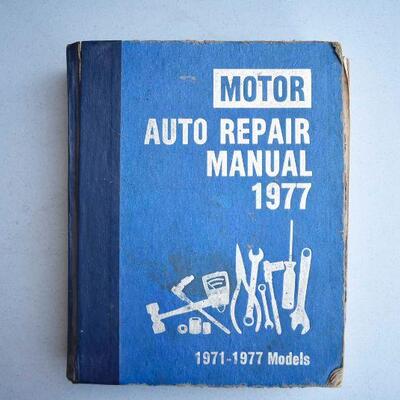 Motor Auto Repair Manual 1977
