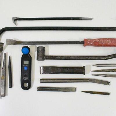 Various Tools Hammer Pry Bar Etc