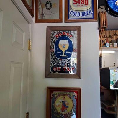 2012	

Four Bar Mirrors Includ3s Coors, Stag, Pabst, And Blatz
Measurements Range Approx 14