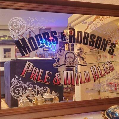 1072	

Moors & Robson's Pale & Mild Ales Bar Mirror
Measures approx 42