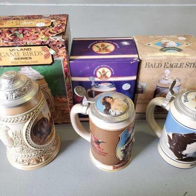 1924	

3 Beer Steins With Original Boxes
3 Beer Steins With Original Boxes