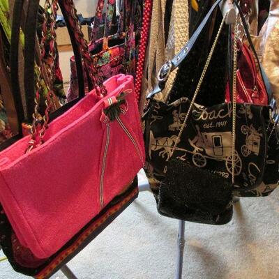 dozens of handbags