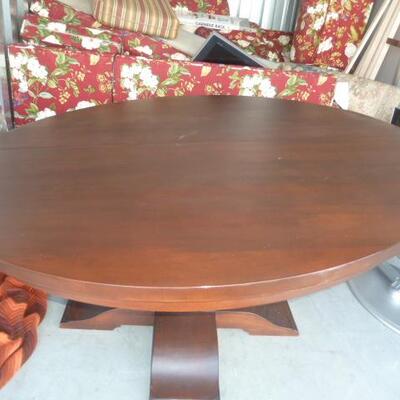 Round Pedestal Dining Table: $300