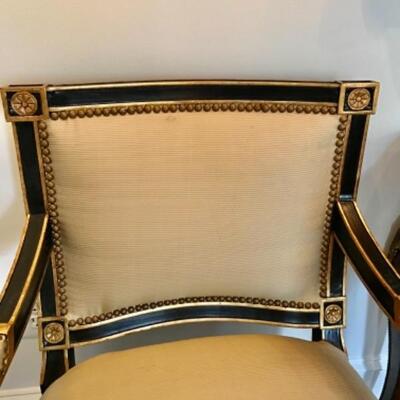 Louis XVI Trouvailles Inc French Empire Style Chair 34 3/4