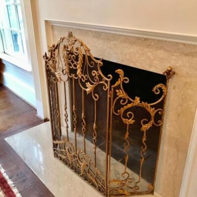 Gold Fire Place Screen 38