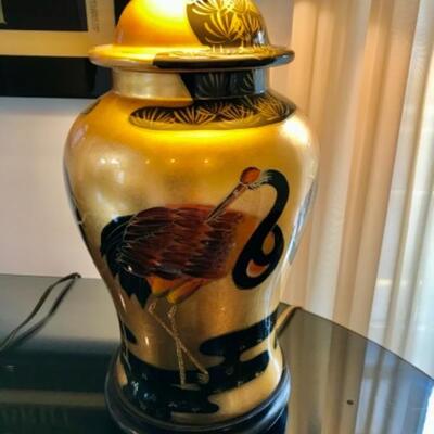 Gold Hand Painted Desk lamp 27