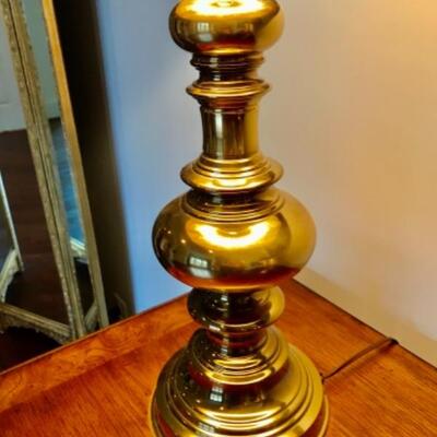 Brass  Lamp 30â€ H,  $120