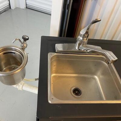 Concession Sink with Hot Water and Ice Cream Utensil basin.