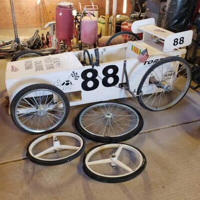 #269 â€¢ Soap Box Car And Three Spare Tires