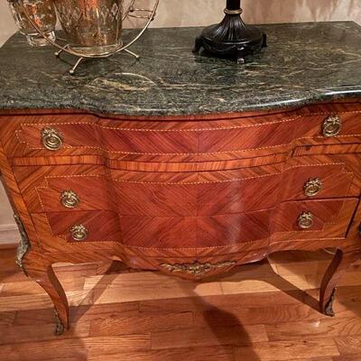 Antique French Marble Top Chest - $950 - Pre-Sale Available