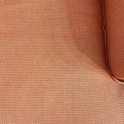 Henredon plush red/orange arm chair measures 40" x 38" 36"