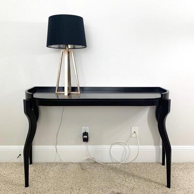 Contemporary console table measures 48.5