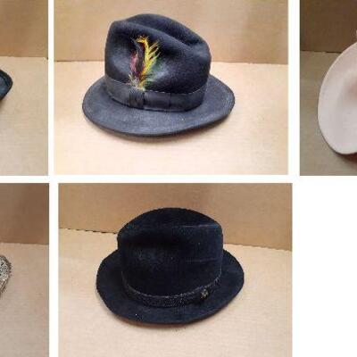 https://www.ebay.com/itm/114754776036	KG8054 Lot of Dressy Hats, Fadora Cowboy…… Local Pickup		Auction

