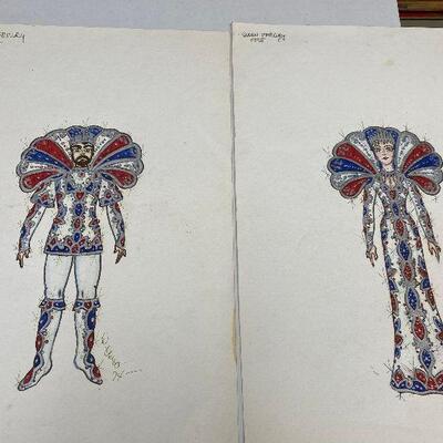 https://www.ebay.com/itm/114754843453	LRM4023 Krewe of Mercury King and Queen Mardi Gras Costume Sketches		Auction
