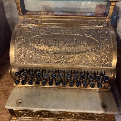1906 National Cash Register originally owned by Bush & Jo's BBQ Smoke House in Perry, Oklahoma. 