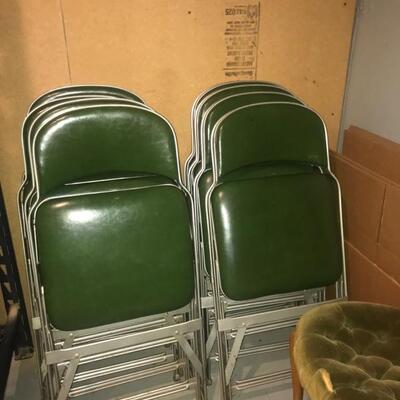 6 Vintage Vinyl folding chairs