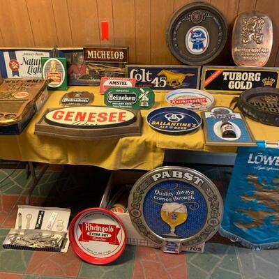 Beer signage perfect for the man cave or collectors