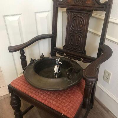 Hand Carved Antique Dining Chair