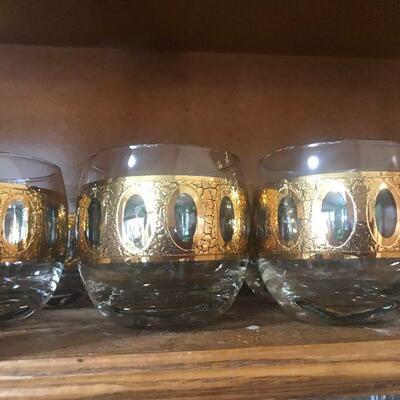 Vintage bar ware glasses