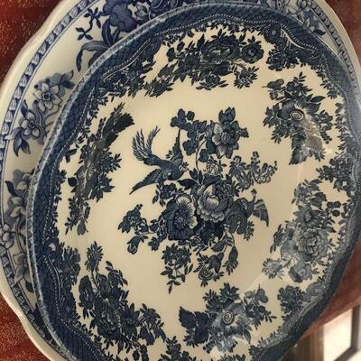Enoch Wedgwood Asiatic Pheasants and Spode Blue and White