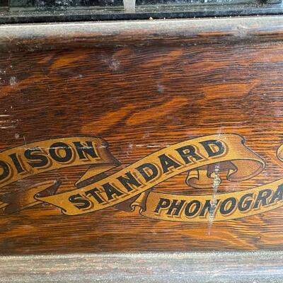 Great graphics on the Edison Standard Phonograph 