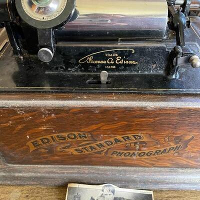 Edison Standard Phonograph in beautiful wood case