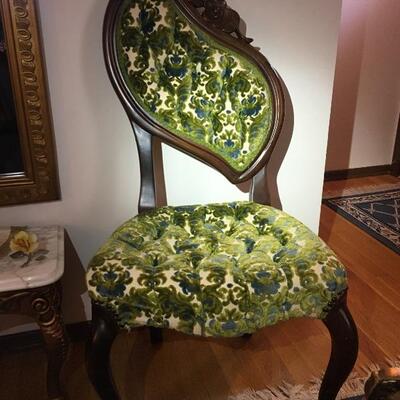 Victorian Pelham Shell and Leckie Side Chairs MINT