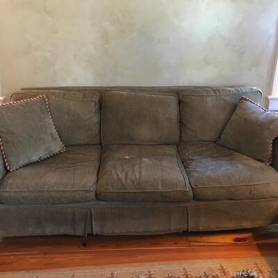 Celadon sofa with slipcover $280
75 X 34 X 34