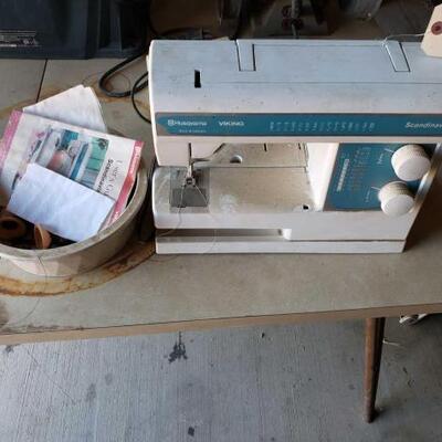 1056	

Husqvarna Sewing Machine
Husqvarna Sewing Machine. Extra Thread & Needles
