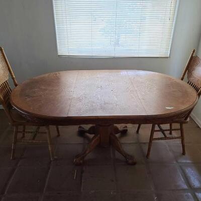 2208	

Dinning Room Table And 2 Chairs
Table Measures Approx: 71