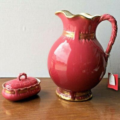 https://www.ebay.com/itm/114766166022	CC0053 PINK PITCHER AND SOAP DISH BATHROOM SET ETHANWARE	Auction
