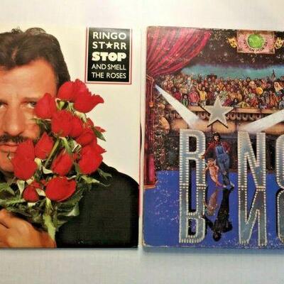 https://www.ebay.com/itm/124682487646	BM0072 RINGO STARR LOT OF 2 LPs "RINGO" & "STOP AND SMELL THE ROSES"...