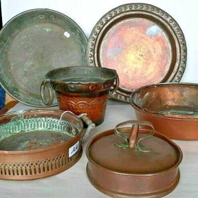 https://www.ebay.com/itm/124680457462	CC8008 LOT OF 6 VINTAGE COPPER PIECES HOUSEHOLD DECOR	Auction
