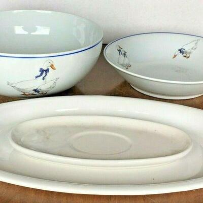 https://www.ebay.com/itm/114766166028	CC0041 FRANCE LIMOGES DUCK BOWLS & CORNING WARE PLATE	Auction
