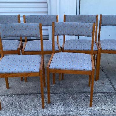 https://www.ebay.com/itm/124694115787	CF9218 (6) Mid Century Modern Wood Dinning Chairs with Upholstery UShip or Local Pickup		Auction
