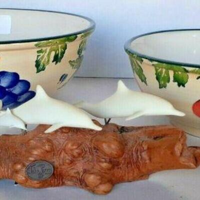 https://www.ebay.com/itm/114779788279	CC8018 2 DANSK BOWLS AND DOLPHIN SCULPTURE BY JOHN PERRY	Auction
