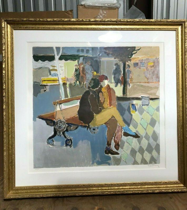 https://www.ebay.com/itm/114773443021	CF7009B Itzchak Tarkay "ON THE BENCH" Framed Lithograph Uship or Local Pickup	Auction
