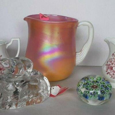 https://www.ebay.com/itm/124680468659	CC8006 LOT OF 5 CERAMIC AND GLASS HOUSEHOLD DECOR ITEMS INCL STAFFORDSHIRE	Auction
