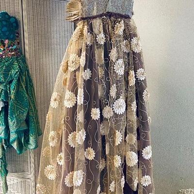 Traver Rains designed dress worn by Sharon Stone 