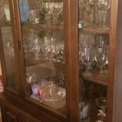 China cabinet, matches dining room table and chairs