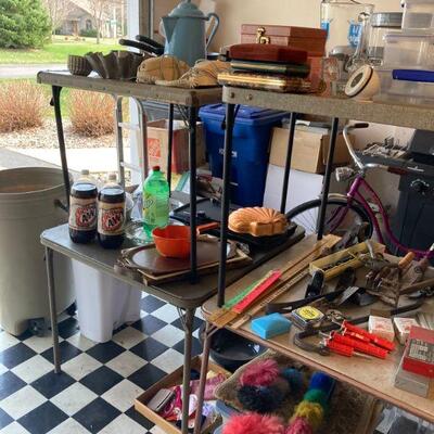 kitchen and garage items