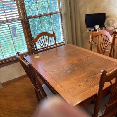 Dining room table and chairs