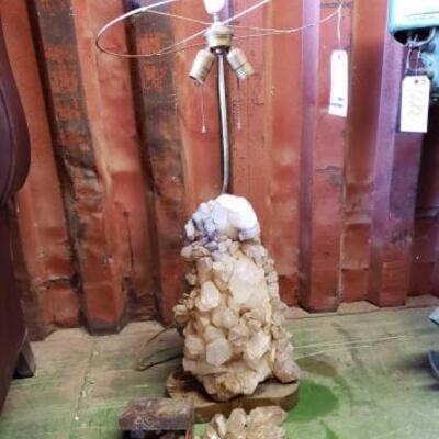 6004	

Rock Crystal Lamp ,
34"X12"X11"